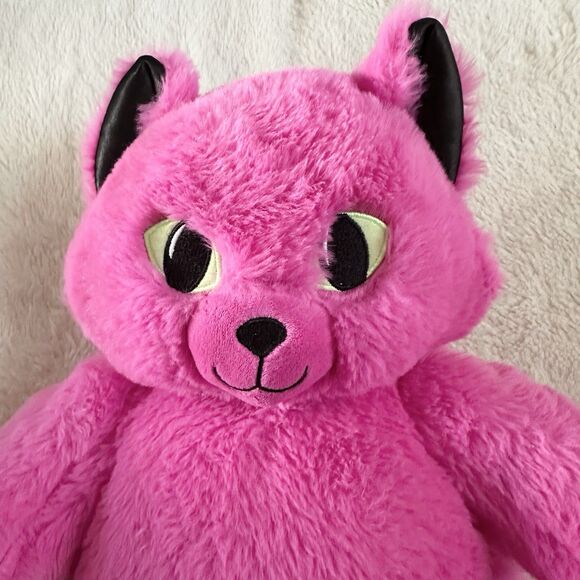 Build-a-Bear Midnight Glow Kitty Cat Halloween 18" Pink Stuffed Plush - Picture 2 of 6